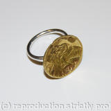 earth from air brass and silver dish ring