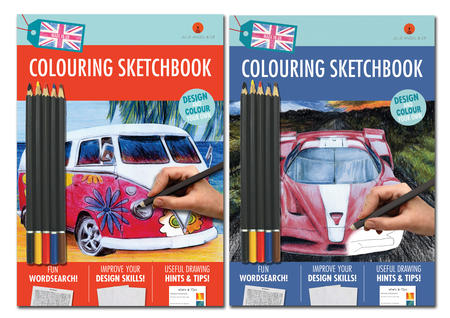  Two new Colouring Sketchbooks 