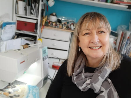 Diane Rogers in studio