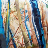 Woodland Trail machine embroidery started