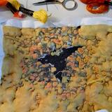 Lichen Embroidery in Progress