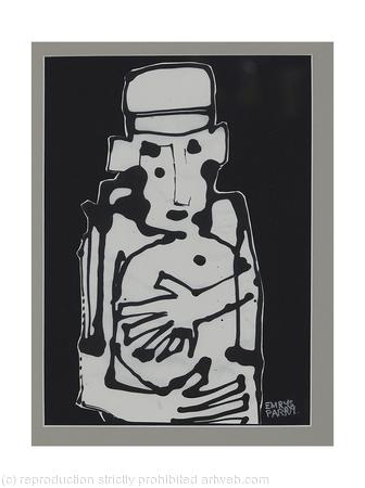 Frightened dark background