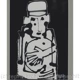 Frightened dark background