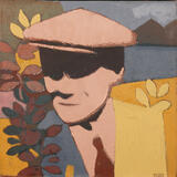 Man in Yellow Landscape / Dyn Mewn Tirlyn Melyn