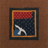 Bird in Fabric Landscape