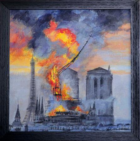 Spire Fall 2 Quadriptych