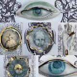 LOVERS EYES BROOCHES AND SMALL SCULPTURES