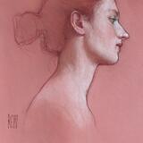 Sanguine Study in Profile