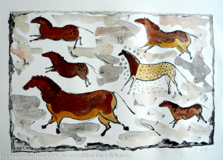 neolithic horses and colour