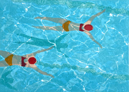 Two More in the Pool limited edition print