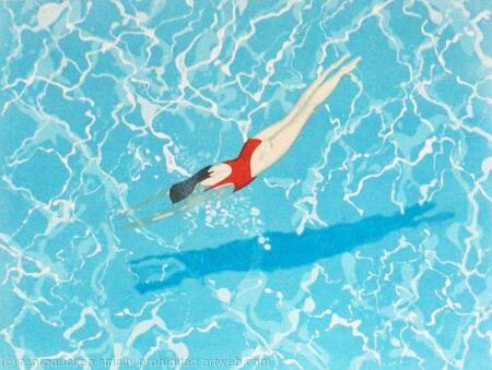 Diving in limited edition print