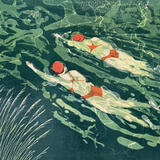 Two go Wild Again. Original Linocut 