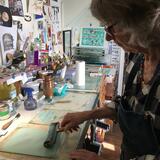 Demonstrating inking up