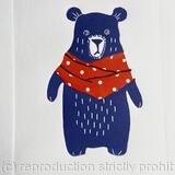 Little Bear original Linocut