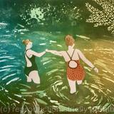 A Helping Hand Original Linocut 