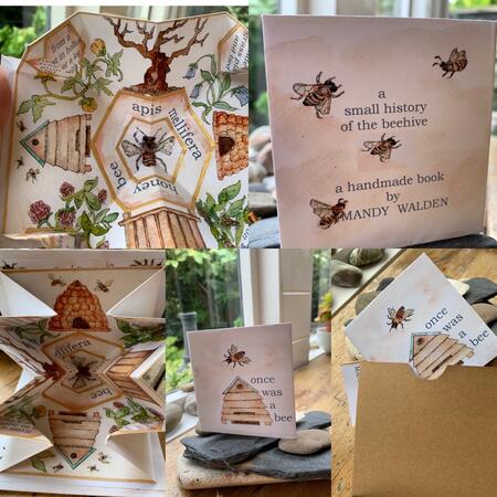 once was a bee-handmade Turkish fold book