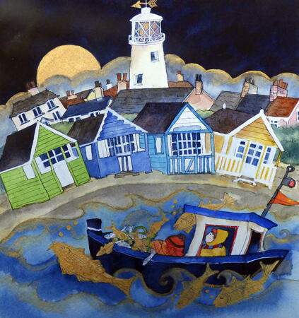 the fishes leapt and danced by golden light as folk slept on