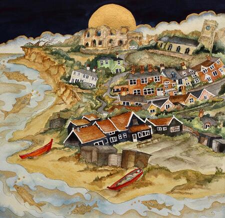   wander past old fisher hut to crumbling stone, a clifftop path will bring you home, Dunwich