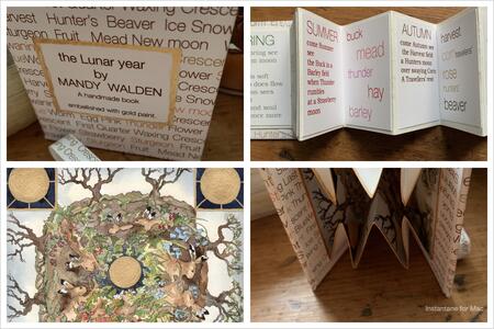 the Lunar hare-set of handmade artist books