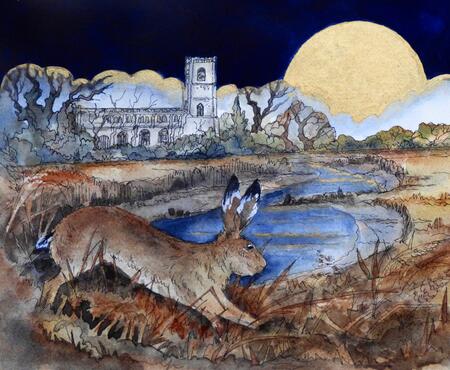  the rising moon saw hare return, Blythburgh
