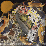  leaping the timbers with the golden moon as folk slept on, Lavenham