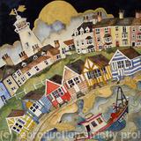 above rolling seas the fishes danced and dived as work begins once more, Southwold