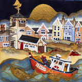 with a boat full of presents he made for home, Aldeburgh