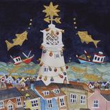 On heaving sea the fisher boat and dancing fish came to find a golden star, Southwold