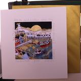 detail with gold envelope