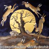 by golden light hares did leap the crumbling oak
