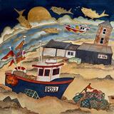 off they set with a rising moon as swimmers danced,Aldeburgh