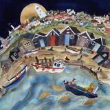 time to seek shelter with the rising moon,Southwold harbour