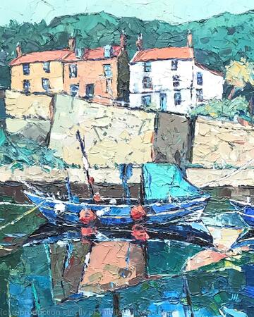Moored on the Beck, Staithes, N. E. Yorkshire