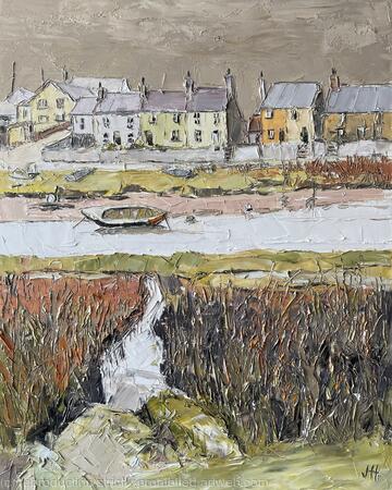 Cottages on the River Ffraw, Aberffraw