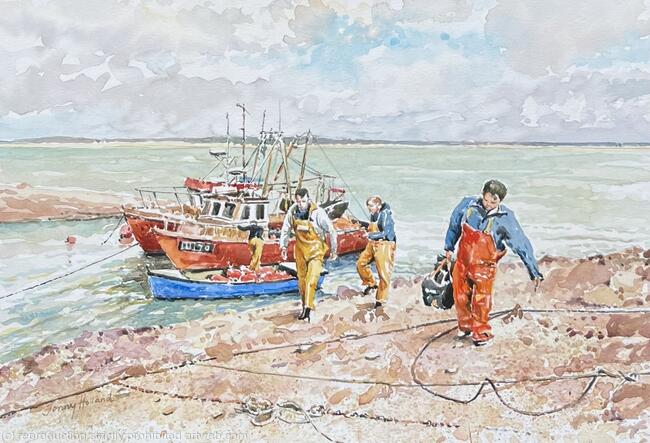 Home with the Catch, River Dee, Flintshire