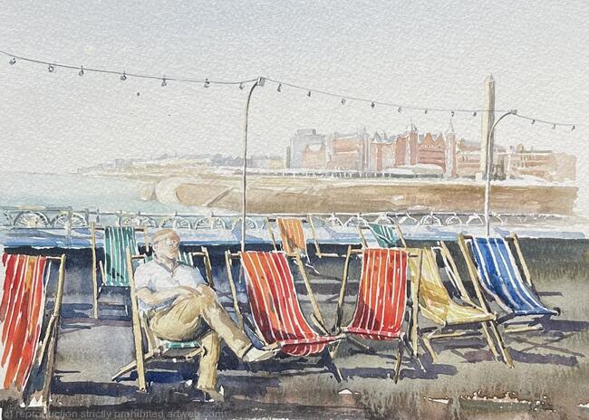 Deckchairs on Blackpool Pier