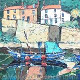 Moored on the Beck, Staithes, N. E. Yorkshire