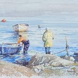 Securing the Boats on the River Dee, Flintshire