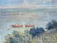 Two fishing boats on the River Dee, Flintshire