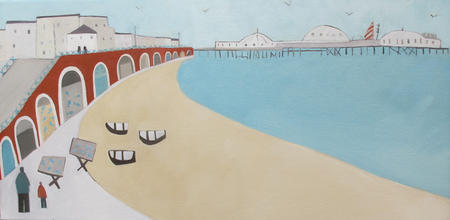 Mackerel on the beach