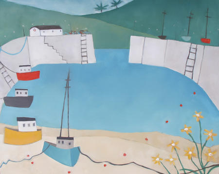 Yellow Daisies on the beach