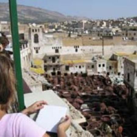 sketching in Morrocco