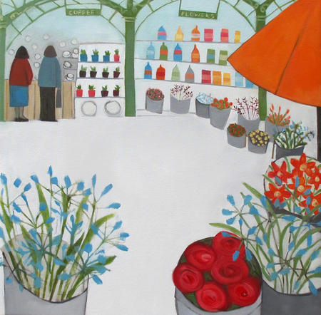 Blue Flowers in Borough Market