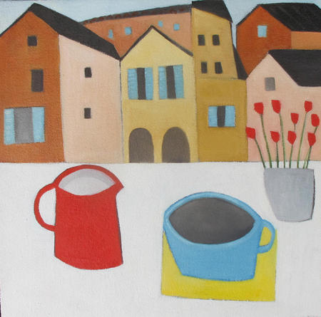 Red Flowers in Annecy