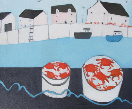 crabs on the harbourside