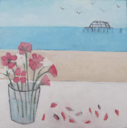 Sweet Peas by the sea