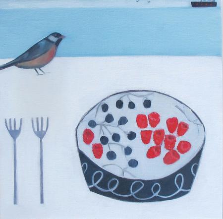 Berries and Bird