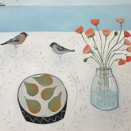 Love birds and pears