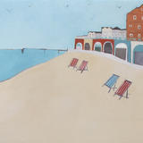 Deckchairs in the morning