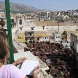 sketching in Morrocco